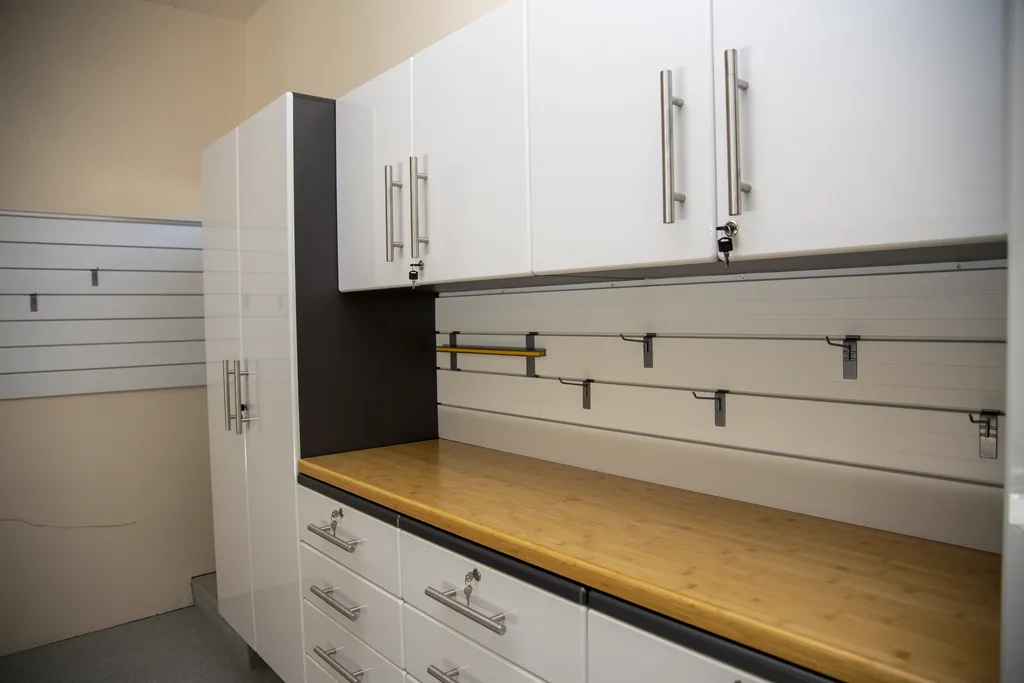 - Maximize Storage Space with Custom Shelving and Cabinets